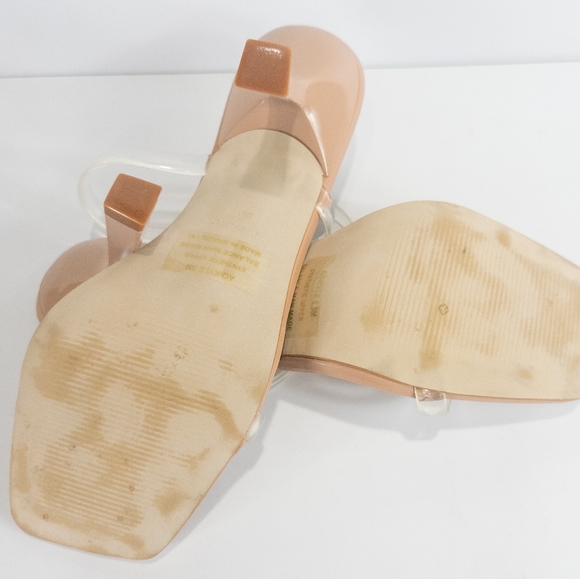 Aqua Kyle High Heel Slide Sandals Nude -6.5 - Picture 8 of 8